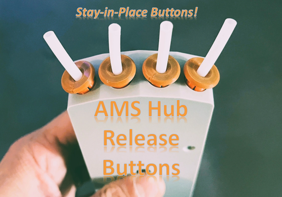 ams hub ptfe release buttons by yeltrik designs - click follow 3d printer parts button 3d print model - Mito3D
