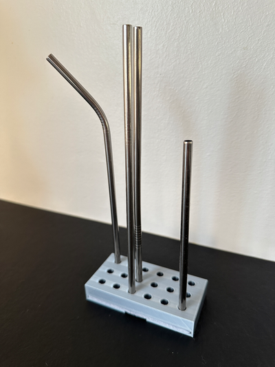 metal straw drying rack by glerup household house models kitchen 3d print model - Mito3D