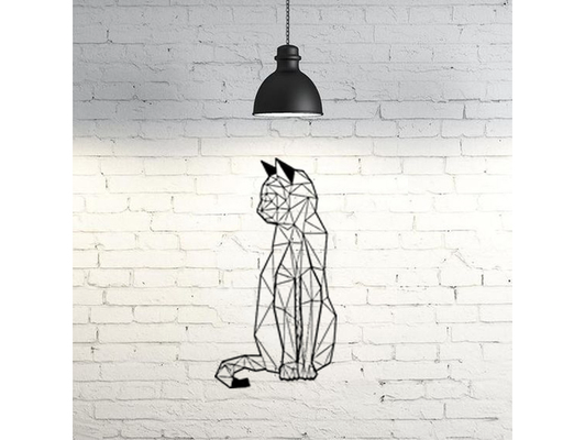 gato pared escultura compartido by magmar arte 2d 3d print model - Mito3D
