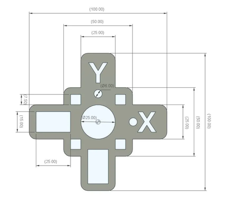 rétrécissement outil by rouge 3d imprimante accessoires matériel mesure appareil étalonnage étalonner 3d print model - Mito3D