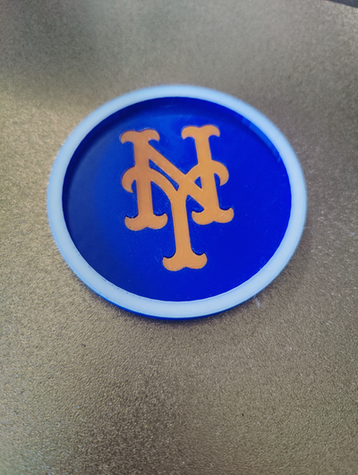 3 york mets coasters by uncle joeys creations household decor ny coaster 3d print model - Mito3D