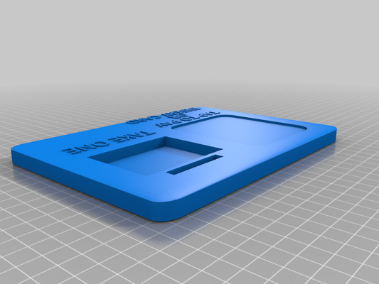 dock quadrat leser unternehmen karte halter unterstützung by mizzstepwhyte hobby diy elektronik geschäftskartenhalter 3d print model - Mito3D