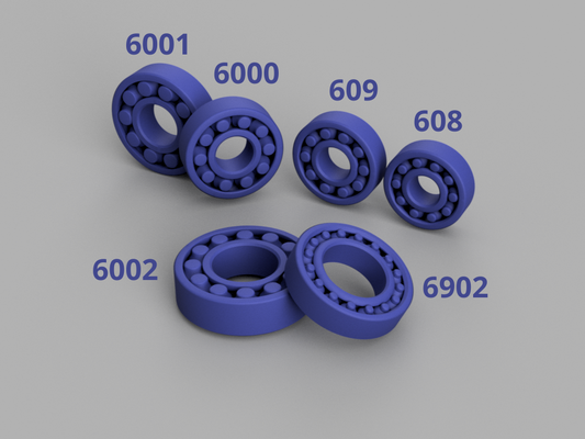 print in place ball bearings by jerryie hobby & diy bearing printinplace 3d print model - Mito3D
