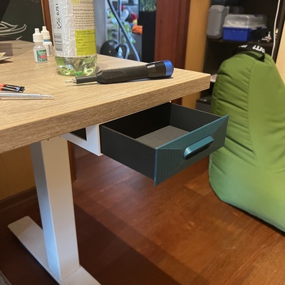 escritorio cajón optimizado remezclar remezclado by rembolso casa oficina montar organizador 3d print model - Mito3D