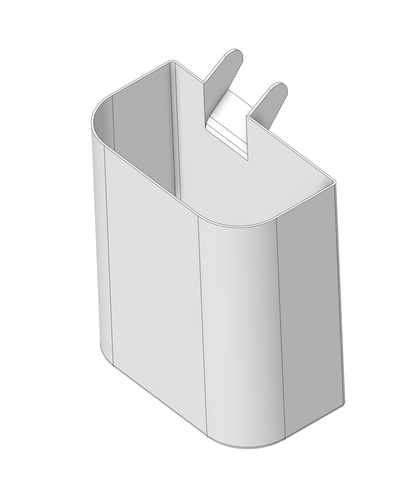 poop shoot magnetic ein v3 by eincarta 3d printer accessories bin bucket trash 3d print model - Mito3D