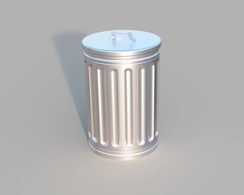 trash can by hectorri household decor 3d print model - Mito3D