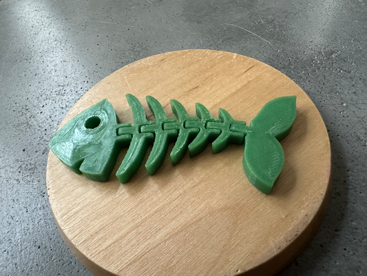 cute flexi print-in-place fish - keychain shared by ralfsee art 2d 3d print model - Mito3D