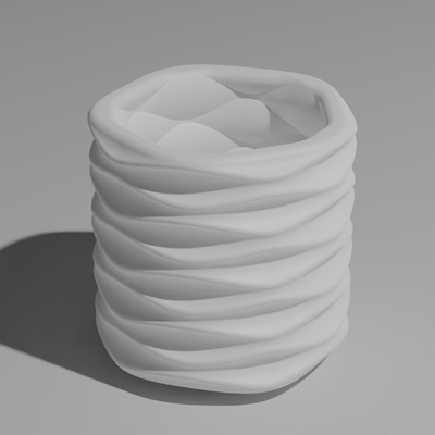 kulp destek 5 kat versiyon by düşmüş melek ev halkı dekor sahipleri depolama vazo 3d print model - Mito3D