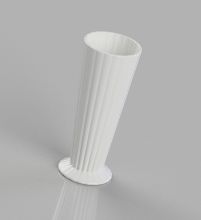 simple vase by dowhatyouwantedtodo household decor spiral flower 3d print model - Mito3D
