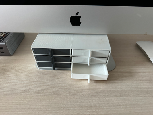 imac armazenamento caixa by volker88 casa escritório mac gaveta 3d print model - Mito3D