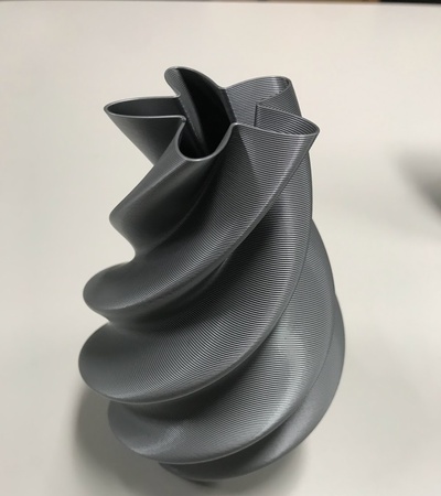 spiral flower vase by samuel123 household garden vasemode flowervase 3d print model - Mito3D