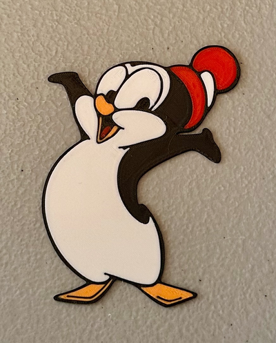 multicolor chilly willy magnet by wotfan art 2d 3d print model - Mito3D