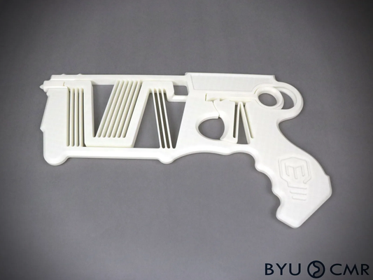 one piece compliant blaster shared by mugglesmuggle toys & games 3d print model - Mito3D