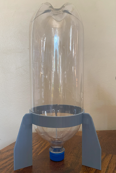 botella cohete 2 liter remezclado by mattzstudios pasatiempo bricolaje diy deporte aire libre agua aleta vástago 2literbottle pepsi 3d print model - Mito3D