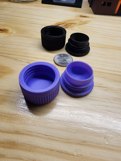 pequeno cera jarra by tkb 3d ferramentas médico lábio bálsamo toque fácil abrir 3d print model - Mito3D