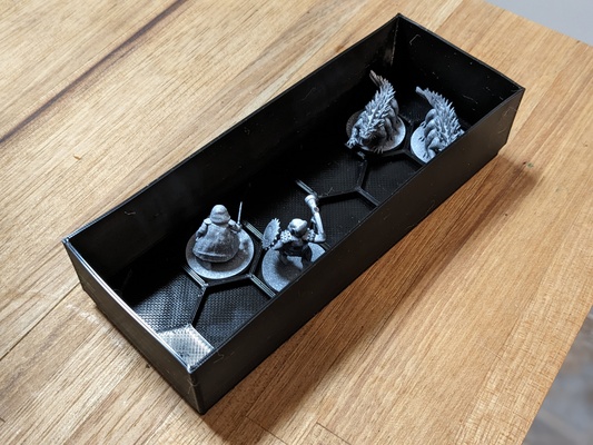 tabletop miniature storage tray by beirofalone miniatures dnd dungeonsanddragons tabletopgaming tabletoprpg tabletopmini ttrpg 3d print model - Mito3D