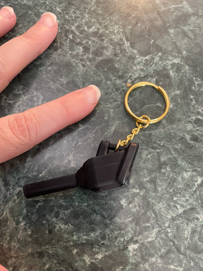 blatt gebläse schlüssel kette by tewksbury kunst miniaturen miniatur 3d print model - Mito3D