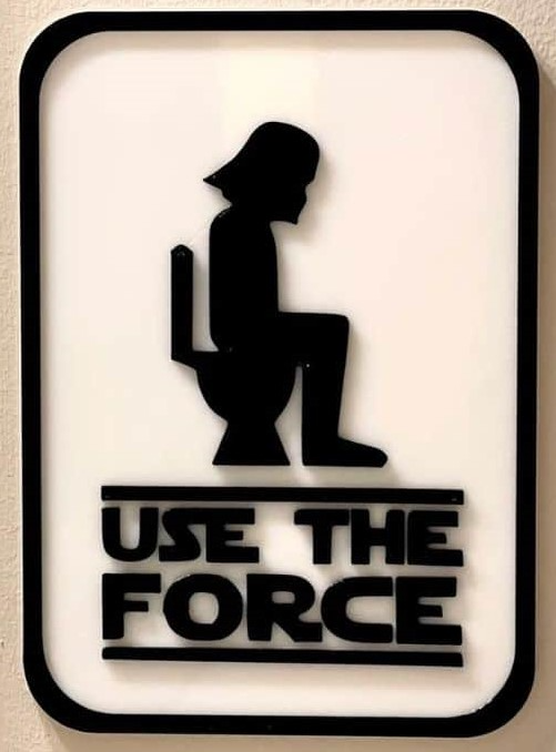 funny bathroom sign by gogo3d art 2d 3D print model - Mito3D