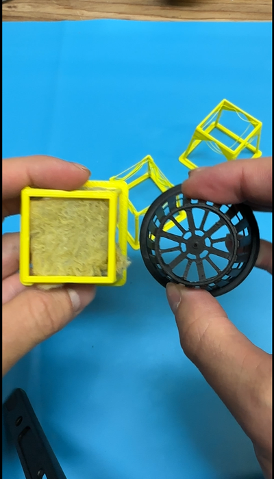 minimalista hidroponia cesta pequeno kratky recipiente by 3d impressão casa jardim lã rocha 3d print model - Mito3D