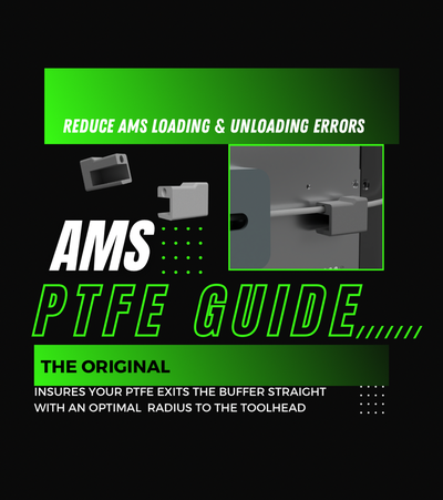 original ams ptfe guide by aesth3tix 3d printer accessories bambu lab p1p p1s x1c feed passthrough pressfit hub 3d print model - Mito3D