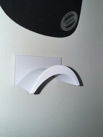 baseball cap wall mount by hammybh tools organizers hat 3d print model - Mito3D