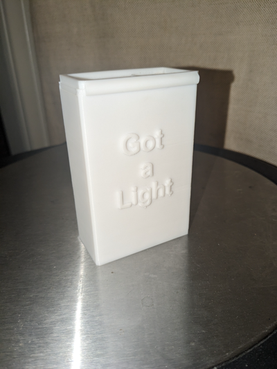cigarette case lighter slot---snaps by kickin hobby & diy box cig cigs pack 3d print model - Mito3D
