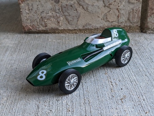 1958 vanwall pinède derby voiture coquille redux by troyer loisir diy véhicules formula1 formula1racecar formule pinewoodderbycar ancienne 3d print model - Mito3D