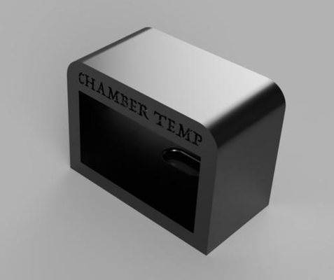 temperature display holder p1s by baine 3d printer accessories heatbed sensor 3d print model - Mito3D