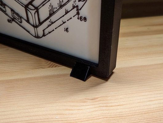 parede arte quadro armação pés by ken moinhos sinais logotipos 3d print model - Mito3D