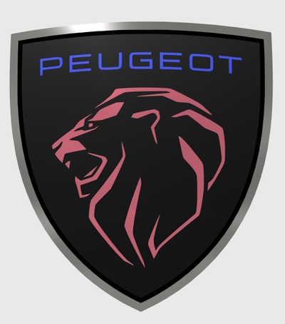 peugeot logo by ptitloup34 arte segni loghi 3d print model - Mito3D