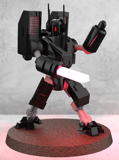 costume of bataille by kk3d jouets jeux personnages mini mech sci 28mm 32mm 3d print model - Mito3D