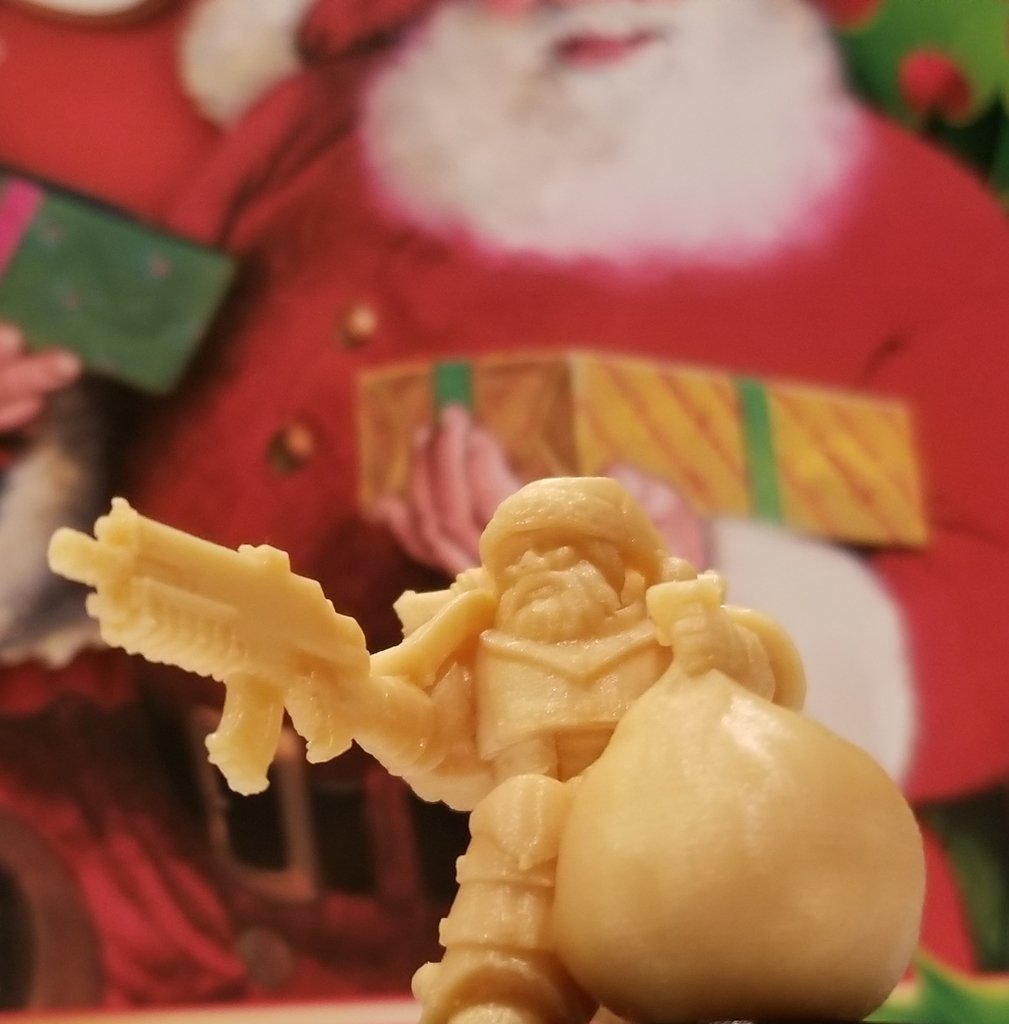 santo nicholas inquisidor by kk3d miniaturas 30k 40k natal feliz papai noel martelo guerra warhammer30k warhammer40k usuario 3D print model - Mito3D