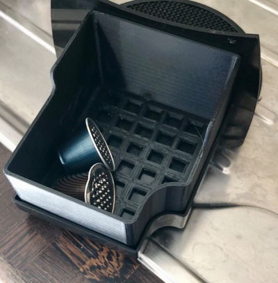 nespresso öz kapsül konteyner by j r my marciacq ev halkı modeller eski kahve makine şeytani kafe bac 3d print model - Mito3D