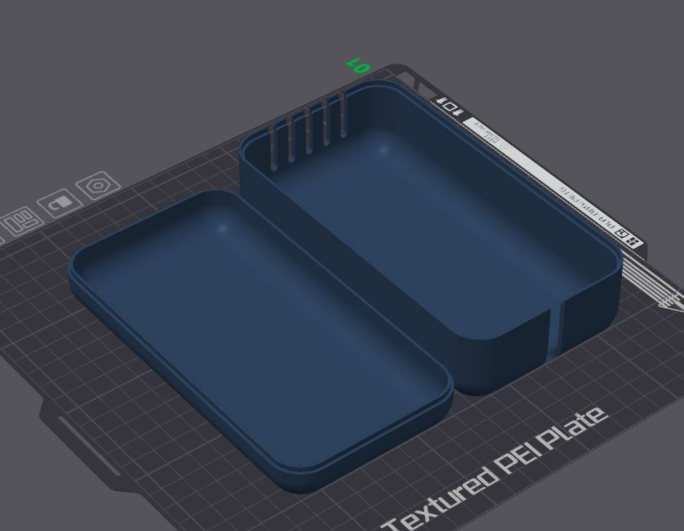 câble rangé boîte usb chargeur by tortue béton outils organisateurs organisateur 3D print model - Mito3D