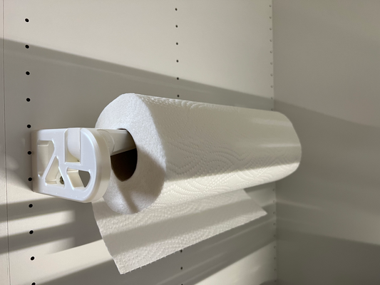 carta asciugamano titolare supporto vite buchi remixato by ruvido domestico casa modelli 3d print model - Mito3D