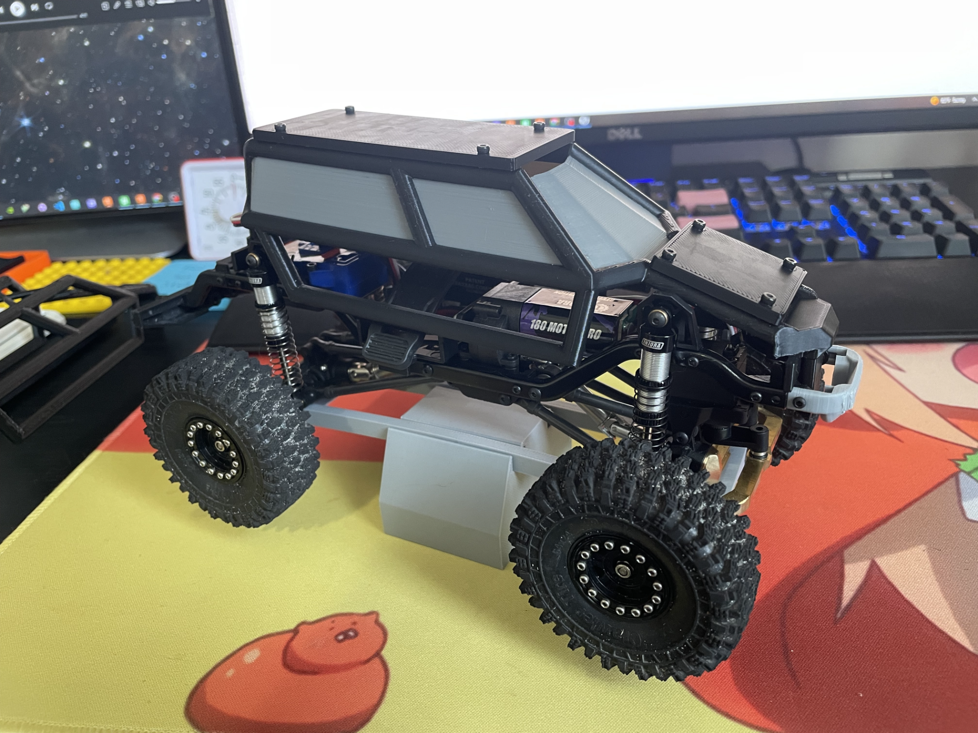 traxxas trx4m silindir kafes by joshuataggart12 hobi kendin yap rc araba tarayıcı 3D print model - Mito3D