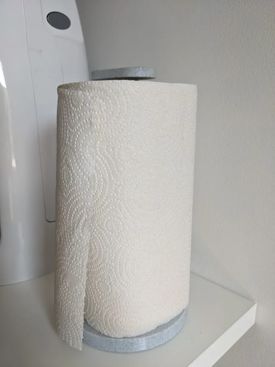 minimalistic paper towel holder by gparavano household decor kitchen kitchenaccessory papertowelholder papertowelrollholder papertowel 3d print model - Mito3D