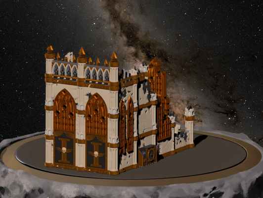 champ bataille constructeur libre ruiner 2 by forgeron miniatures architecture sombre scifi impériaux impérial ruines espace 3d print model - Mito3D