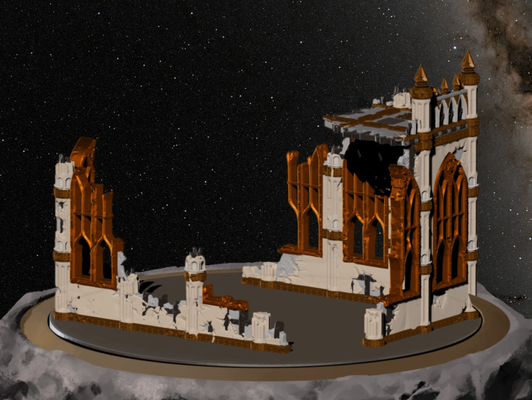 campo batalha construtor livre ruína 3 by ferreiro cidade miniaturas arquitetura escuro scifi imperial ruínas espaço 3d print model - Mito3D