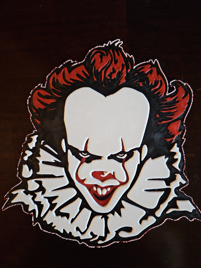 pennywise hueforge by dallasstarsfan household decor halloween 3d print model - Mito3D