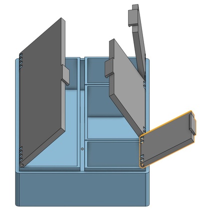 modular caixa suporte by pmehndiratta1 ferramentas organizadores armazenamento 3d print model - Mito3D