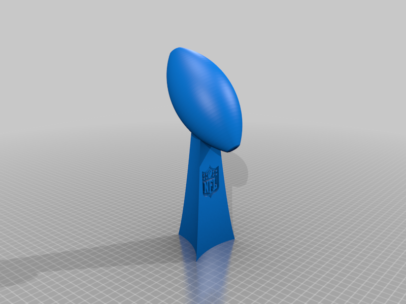 lombardi trophy by pmehndiratta1 household house models football thingiverse 3D print model - Mito3D