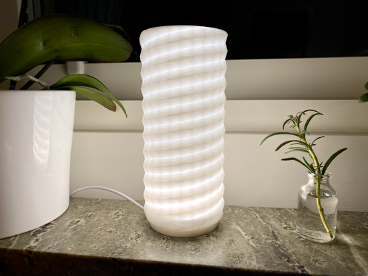 spirello - lampshade led lamp 001 by settlers household decor mystery box hardware kit light shade 3d print model - Mito3D