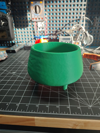 poly cauldron by aether labs household decor lowpoly halloween 3d print model - Mito3D