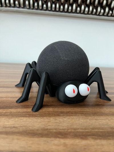 örümcek alexa eko nokta 4th 5th gen by angrelou hobi kendin yap elektronik dekor cadılar bayramı sanat 2023 dekorasyon güzel kolay pla destek yok eğlence yazdır 3d print model - Mito3D