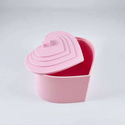 coração modelado caixa by agradável casa festividades namorados tampa 3d print model - Mito3D