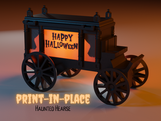 haunted hearse - print-in-place foldable model by whopper printing household decor halloween pip print in place 3d print model - Mito3D