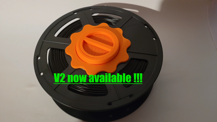 dessecante carretel copo sunlu spools remixado by ambossa3d 3d impressora acessórios ams adaptador testemunho seco sílica 3d print model - Mito3D