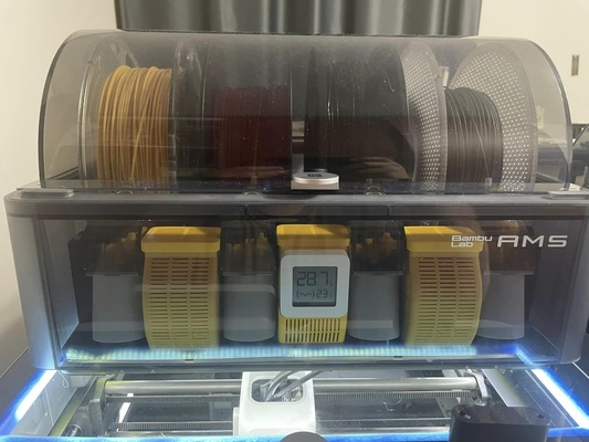 bambu lab ams silica pod xiaomi mija hygrometer - isolated remixed by tack3d 3d printer accessories bambulab 3d print model - Mito3D