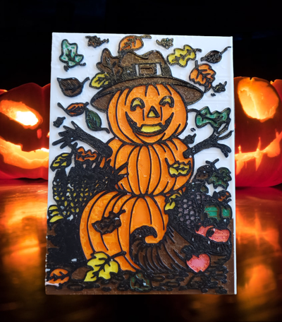 zucca uomo by desert3dprinting arte segni loghi halloween ringraziamento autunno foglie zucche autunnali raccolto 3d print model - Mito3D